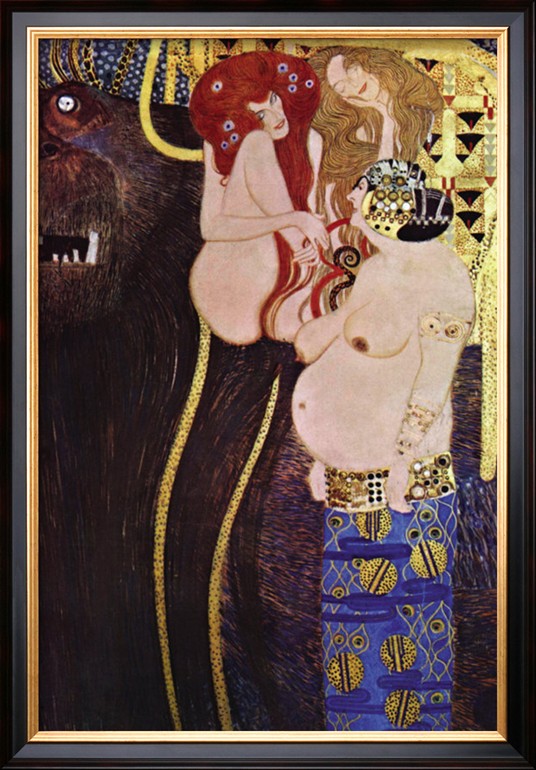 The Beethoven Frieze - Gustav Klimt Paintings